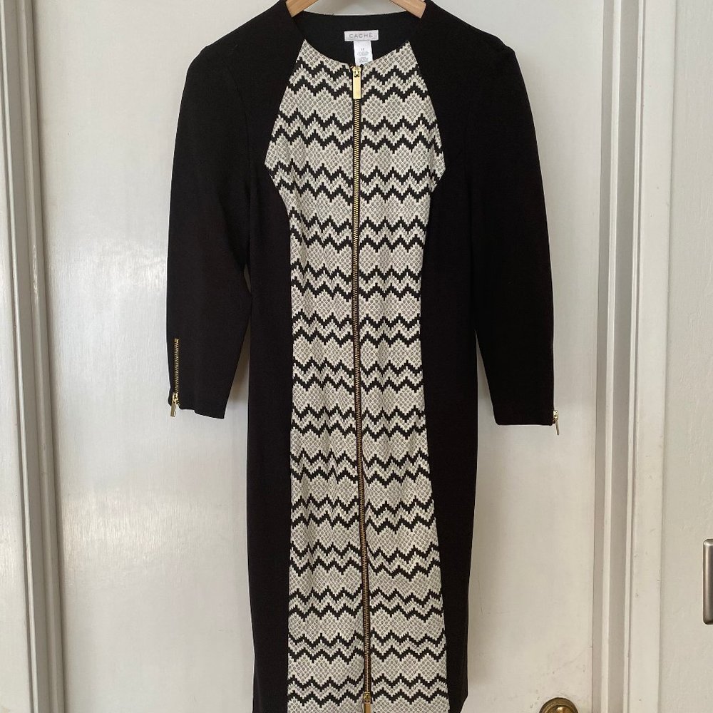 Cache Long Sleeve BodyCon Dress Size 10 NWT!!